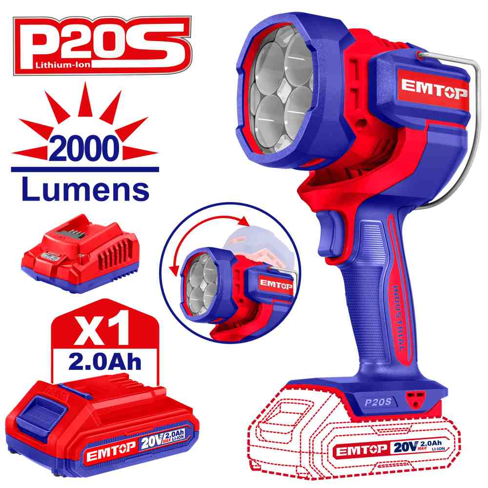 لوكس شحن متحرك 20V
مع بطاريه و شاحن
بقوه 2000