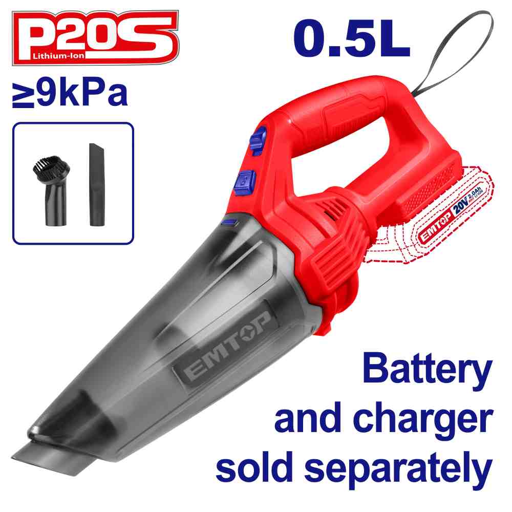 مكنسه شحن
بدون بطاريه 20 V
مع 2 قطعه