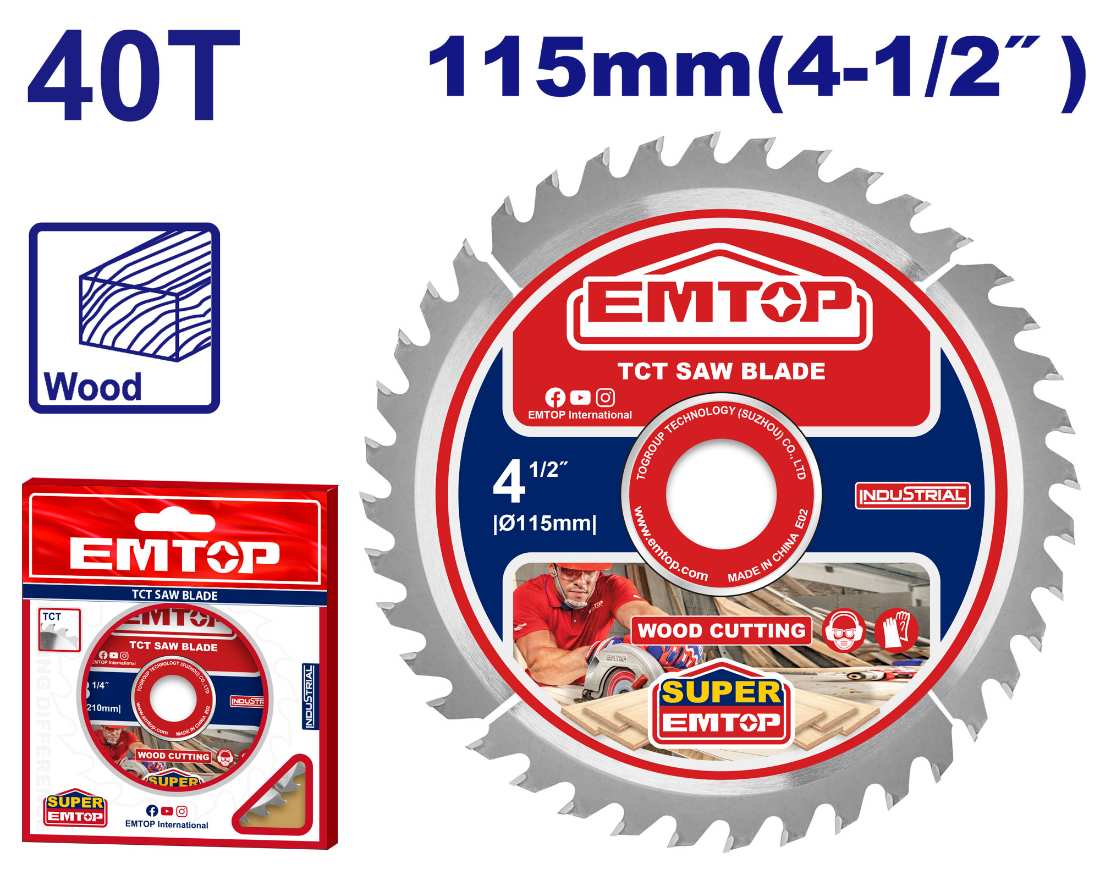 اسطوانه قص خشب
4.1/2" 40 T