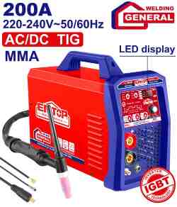 ماكنه لحام تيج 200A
TIG/MMA
1.6/4.0 MM