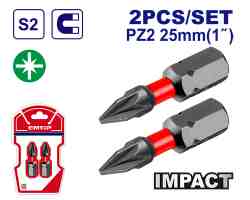 لقم مفك مصلب مغناطيس 2 قطعه
PZ2 / 25 MM